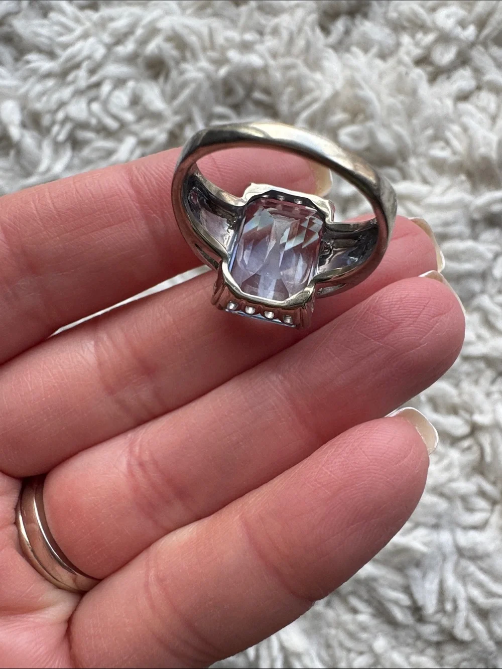 10K Antique Spinel‎ Art Deco Ring